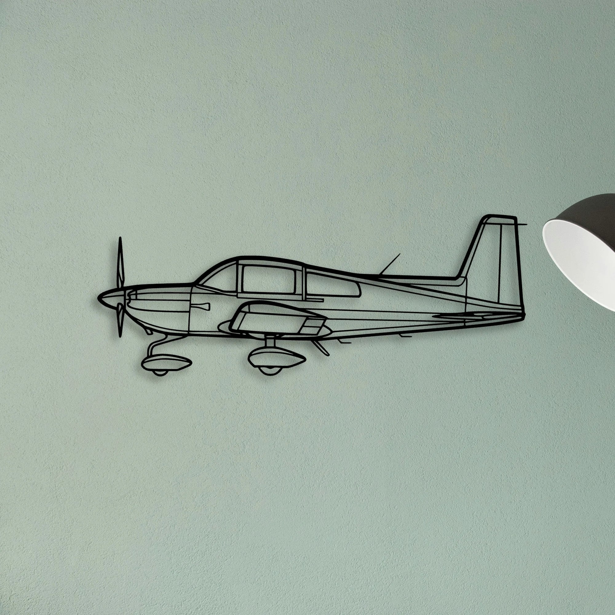 777 300ER 2 Classic Aircraft Silhouette Metal Wall Art - Tinvibe