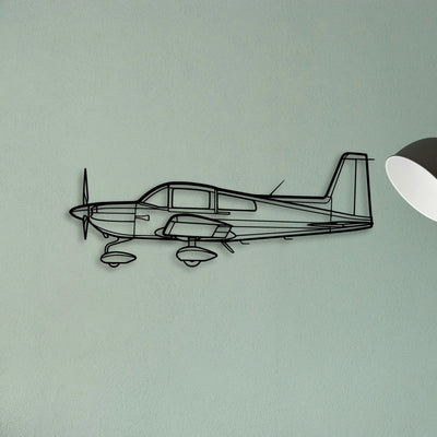 777 300ER 2 Classic Aircraft Silhouette Metal Wall Art - Tinvibe