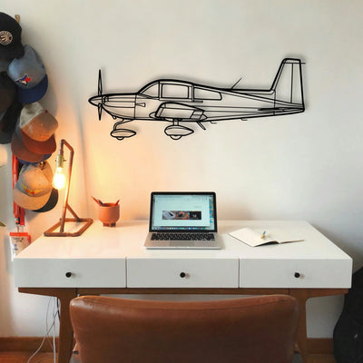777 300ER 2 Classic Aircraft Silhouette Metal Wall Art - Tinvibe