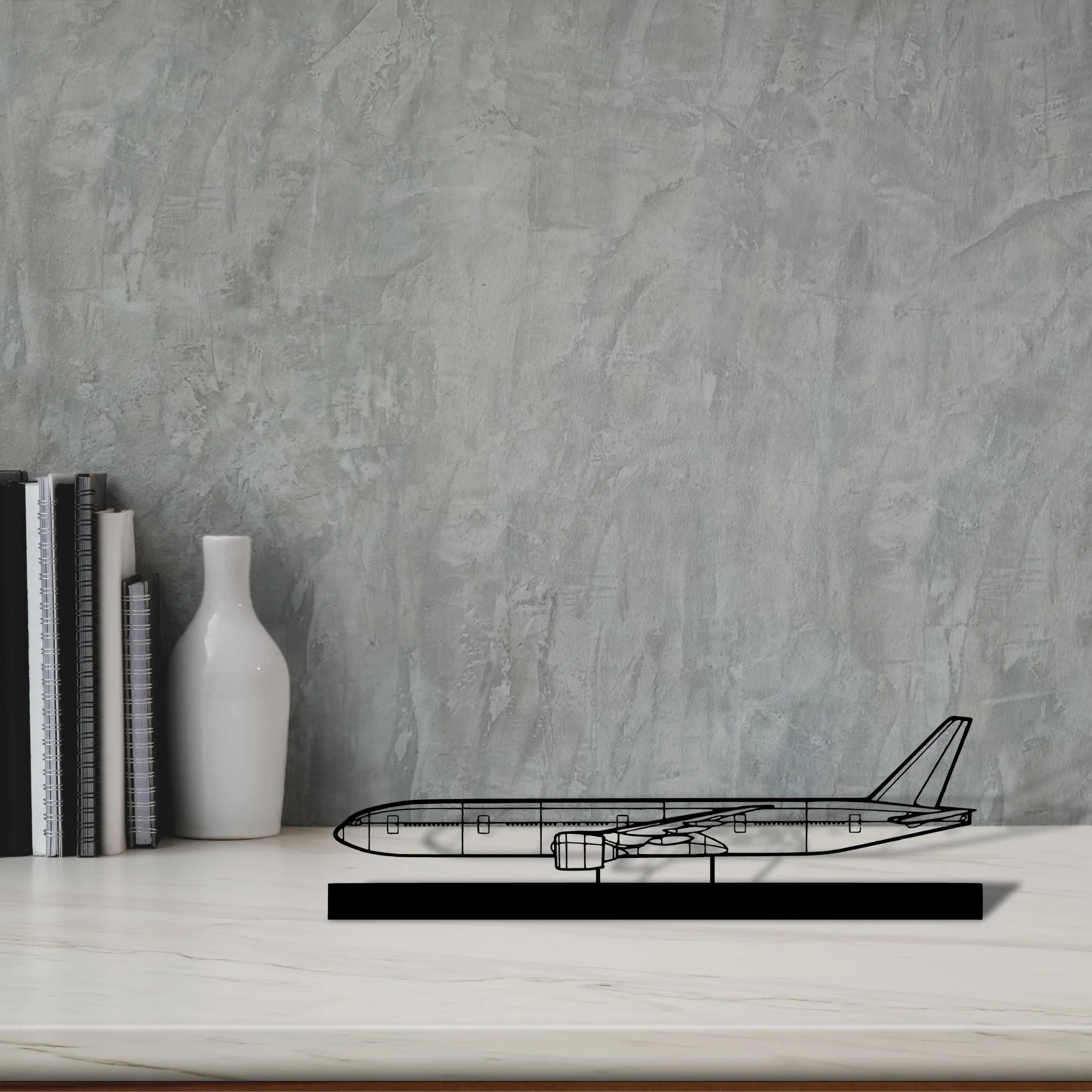 777-300er-4 Silhouette Metal Art Stand - Tinvibe