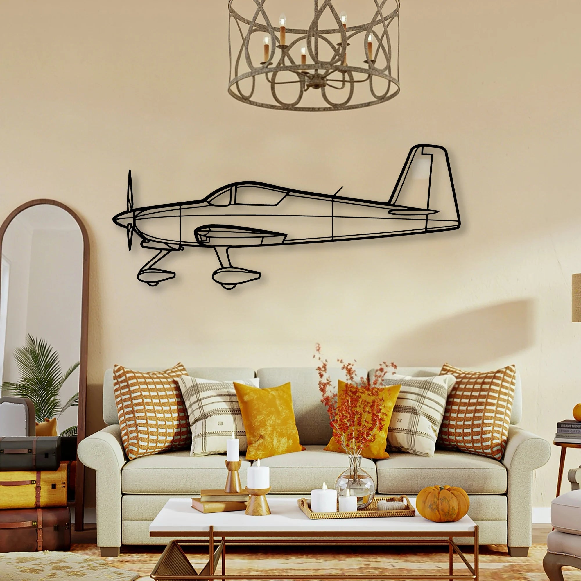 777 300ER 4 Classic Aircraft Silhouette Metal Wall Art - Tinvibe