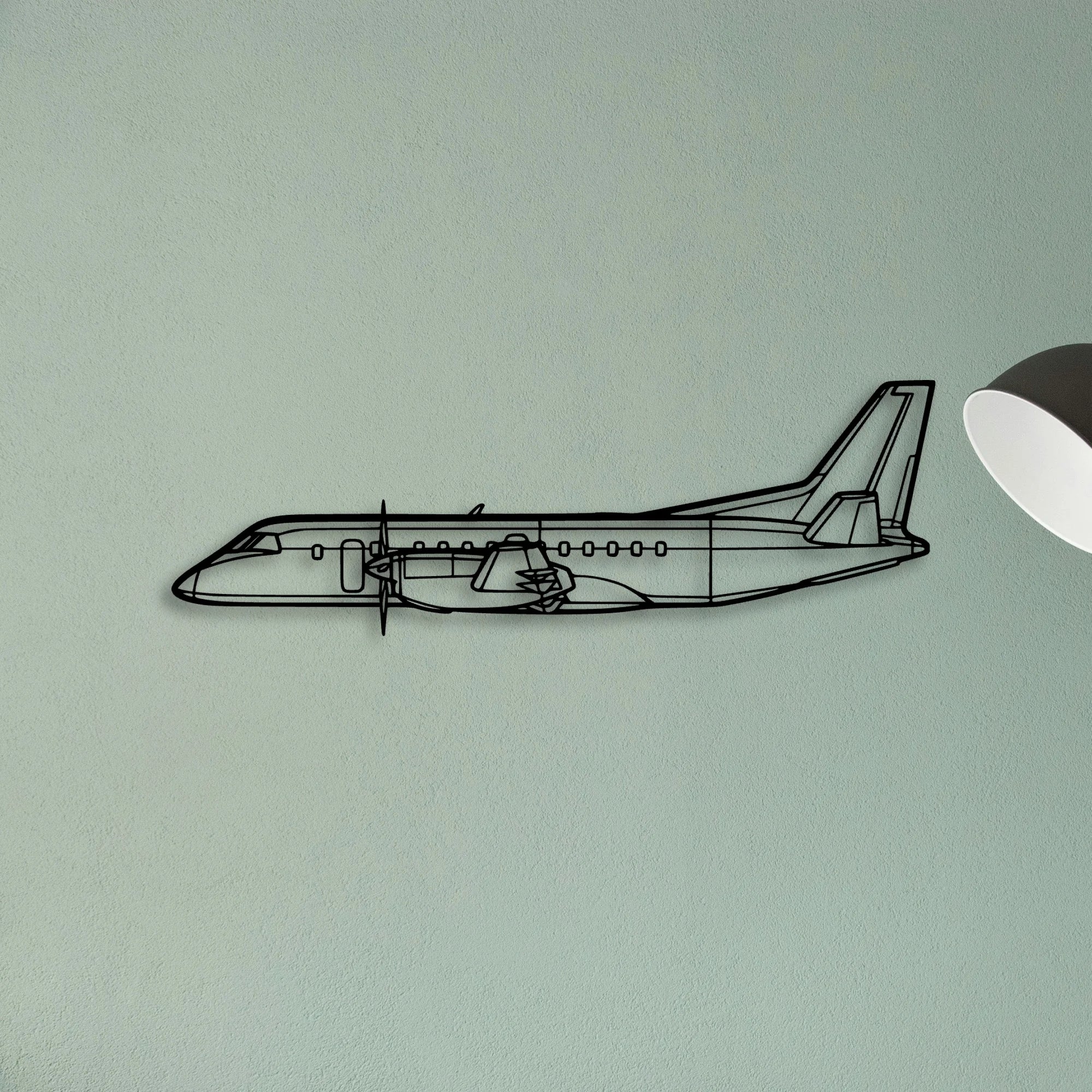 777F Classic Aircraft Silhouette Metal Wall Art - Tinvibe