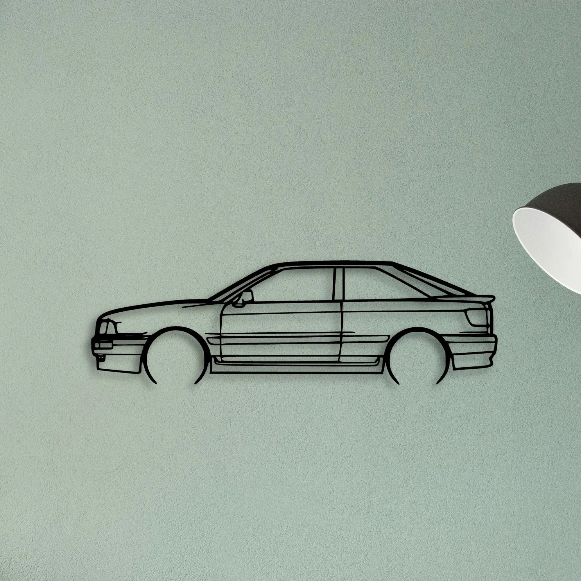 80 S2 1992 Classic Silhouette Metal Wall Art - Tinvibe