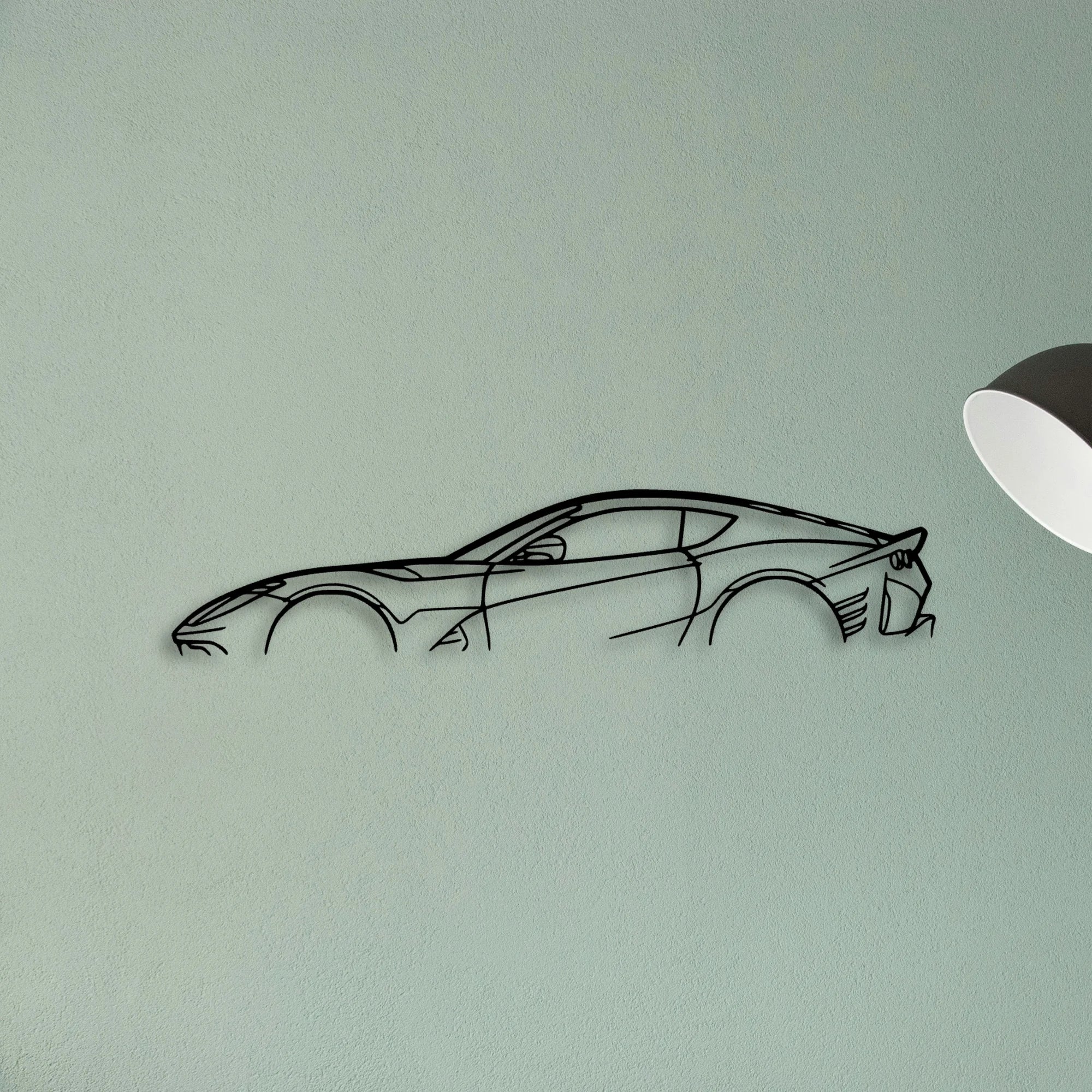 812 Competizione Classic Silhouette Metal Wall Art - Tinvibe
