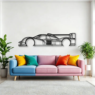 908 LMP1 2011 Classic Silhouette Metal Wall Art - Tinvibe