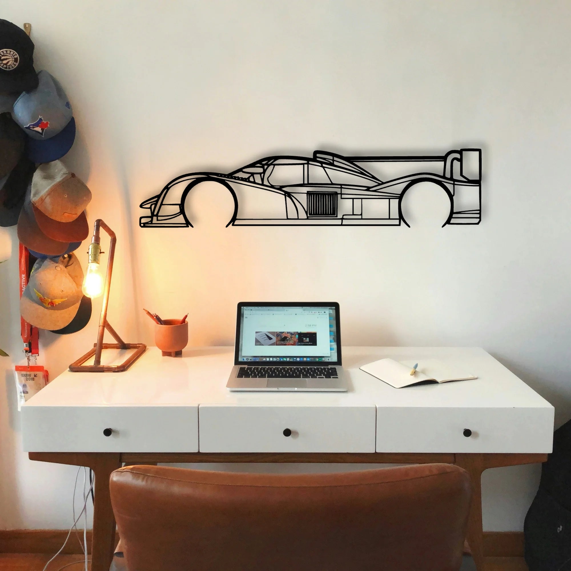 908 LMP1 2011 Classic Silhouette Metal Wall Art - Tinvibe