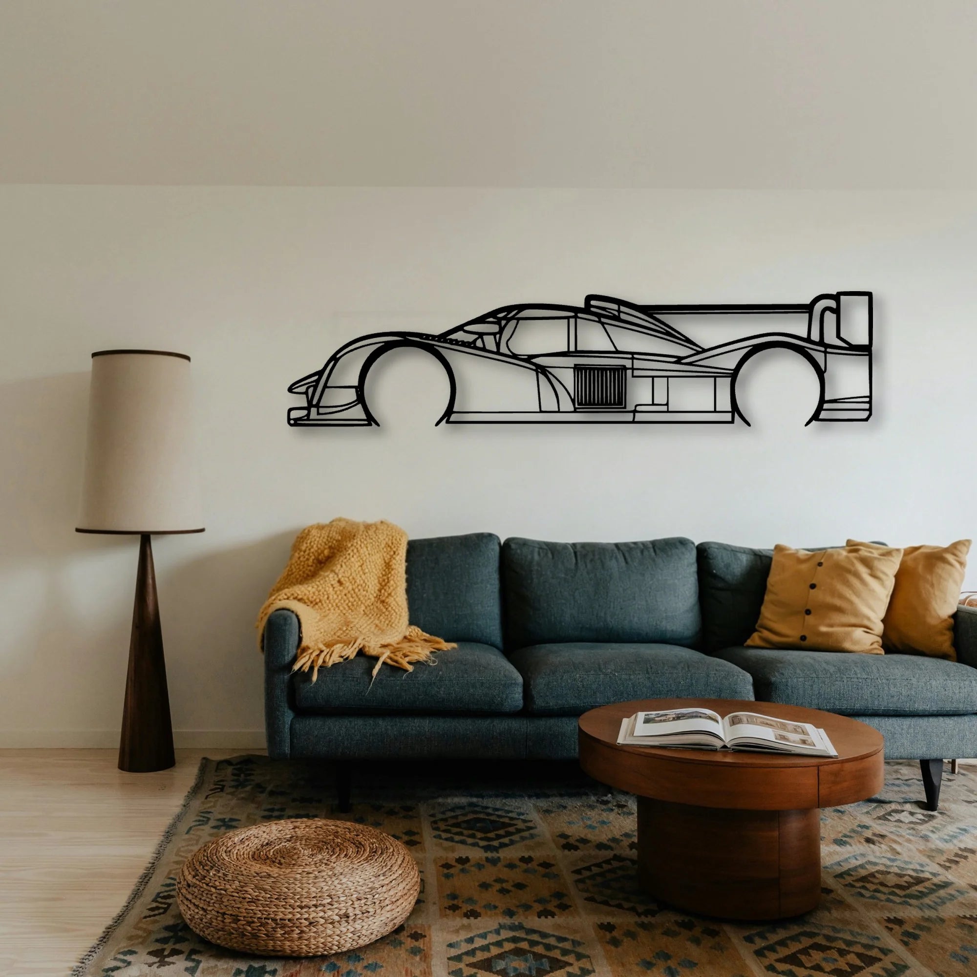 908 LMP1 2011 Classic Silhouette Metal Wall Art - Tinvibe