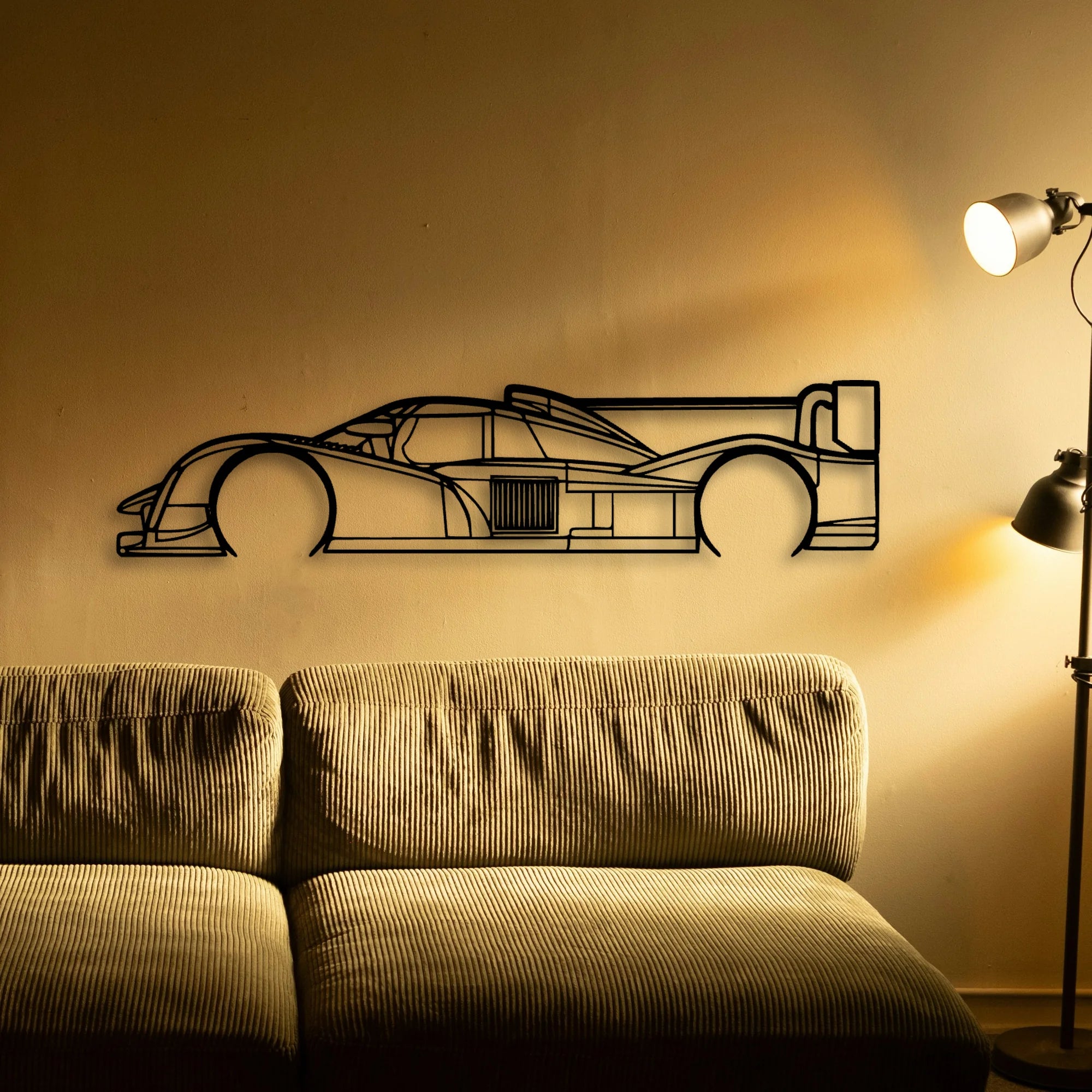 908 LMP1 2011 Classic Silhouette Metal Wall Art - Tinvibe
