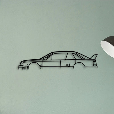 90 Quattro IMSA GTO Classic Silhouette Metal Wall Art - Tinvibe