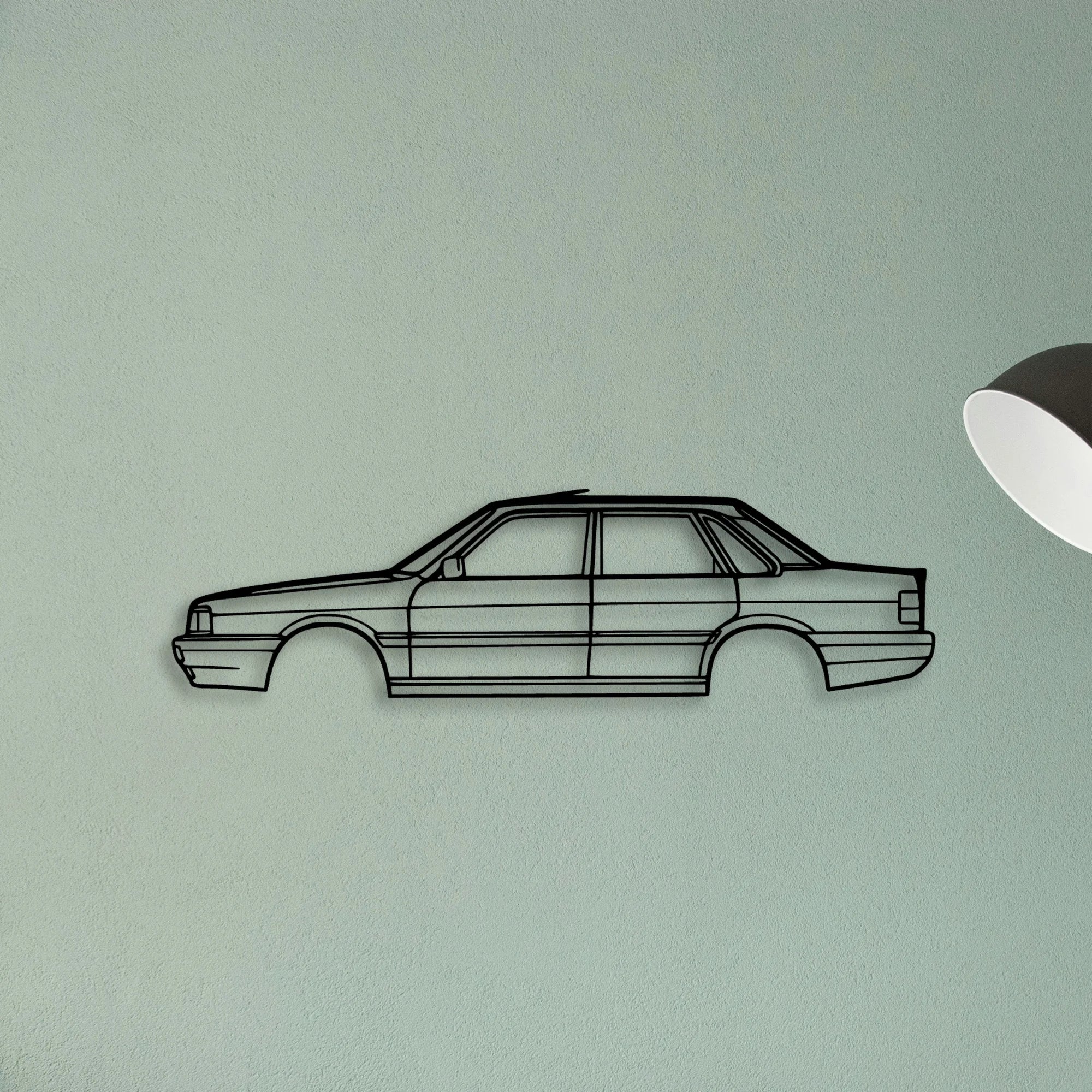 90 TYP 85 1986 Classic Silhouette Metal Wall Art - Tinvibe