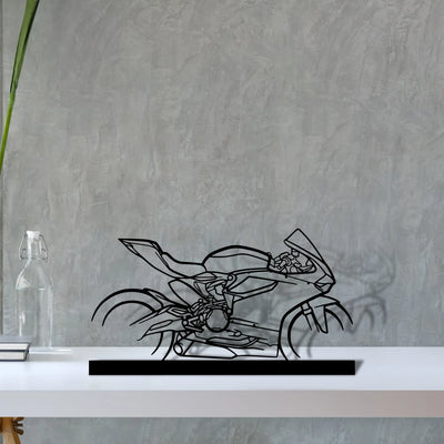 959-panigale-corse Silhouette Metal Art Stand - Tinvibe