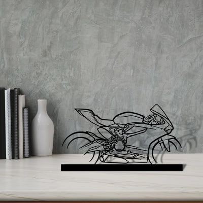 959-panigale-corse Silhouette Metal Art Stand - Tinvibe