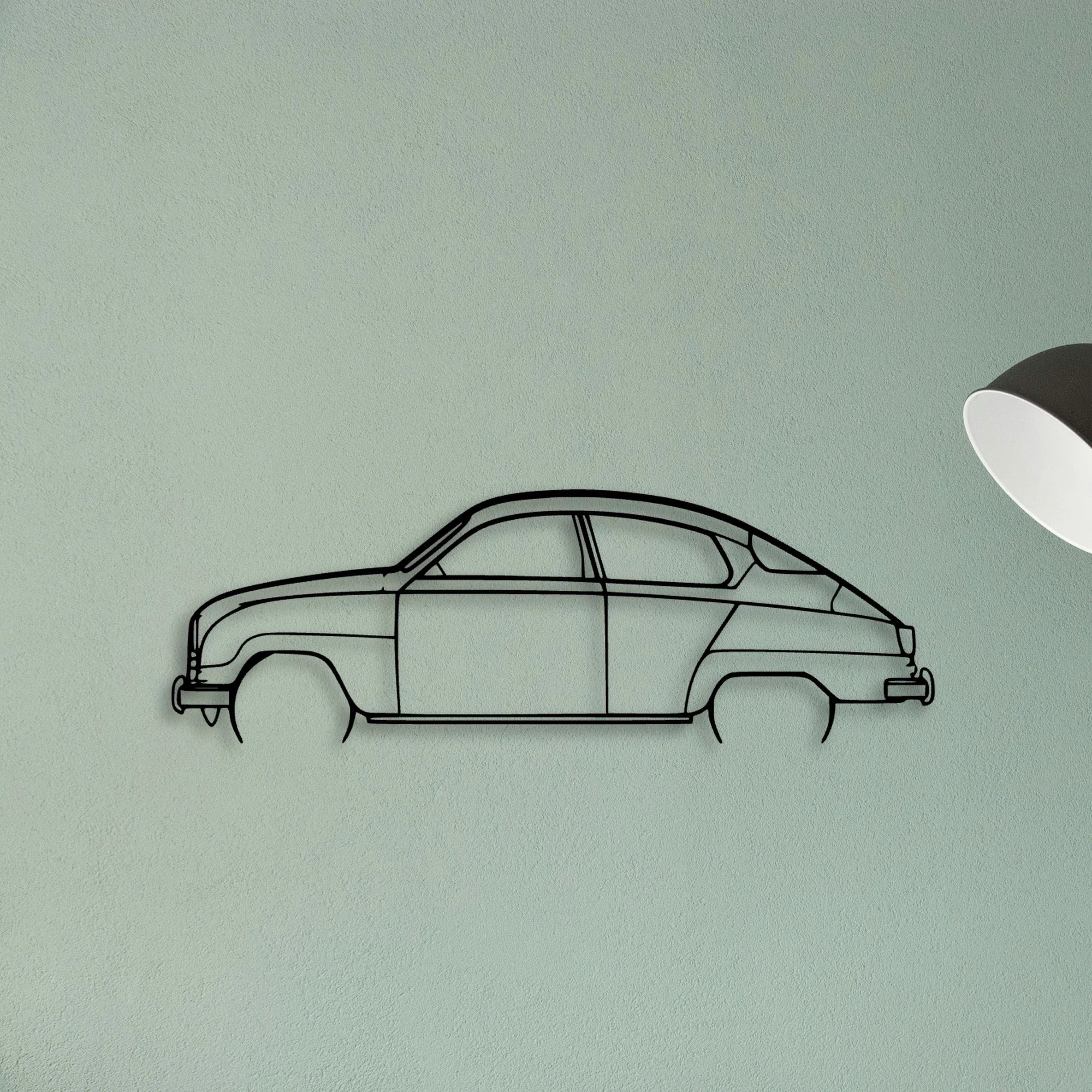 96 Yearmodel 1964 Classic Silhouette Metal Wall Art - Tinvibe