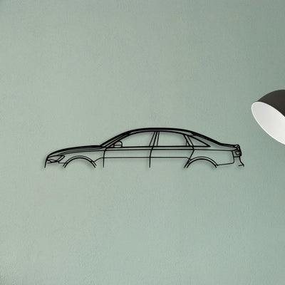 A6 2012 Classic Silhouette Metal Wall Art - Tinvibe