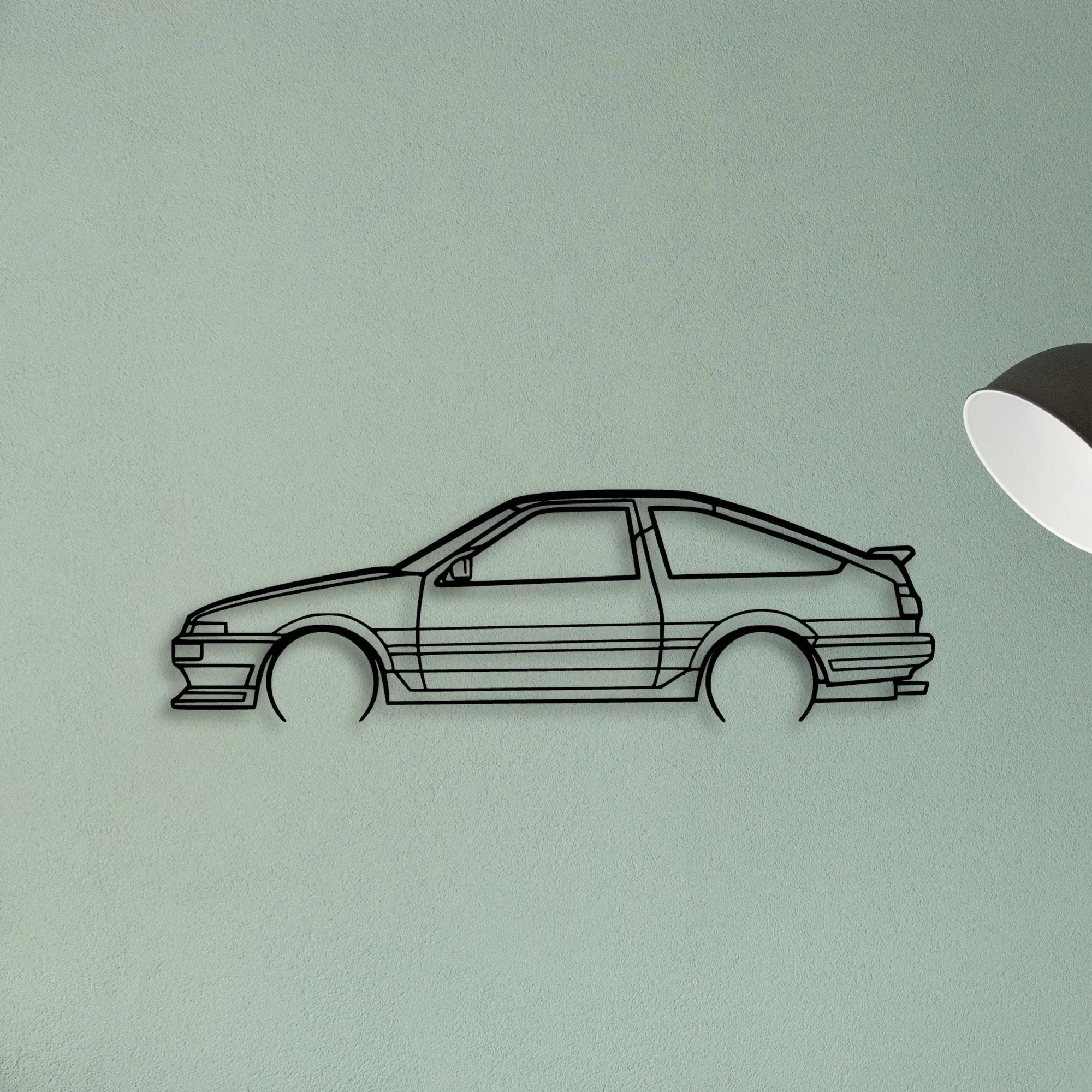 AE86 Classic Silhouette Metal Wall Art - Tinvibe