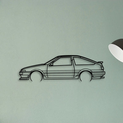 AE86 Classic Silhouette Metal Wall Art - Tinvibe