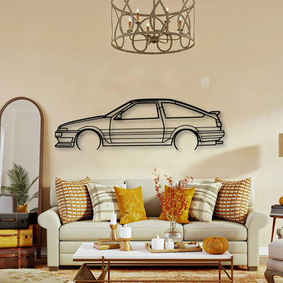 AE86 Classic Silhouette Metal Wall Art - Tinvibe
