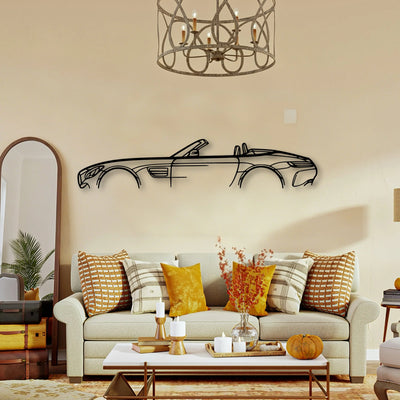 AMG GTC Convertible Classic Silhouette Metal Wall Art - Tinvibe