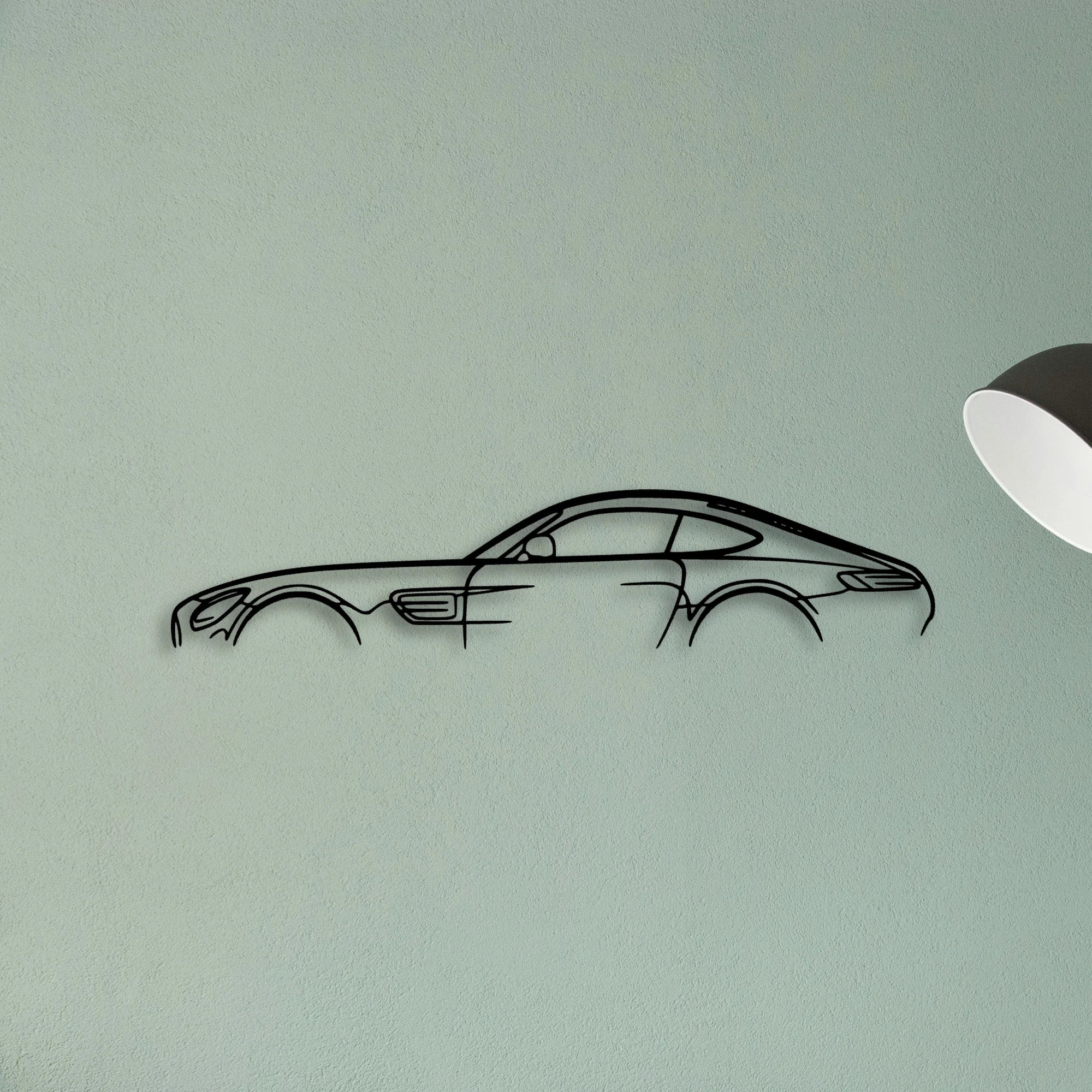 AMG GT 2018 Classic Silhouette Metal Wall Art - Tinvibe