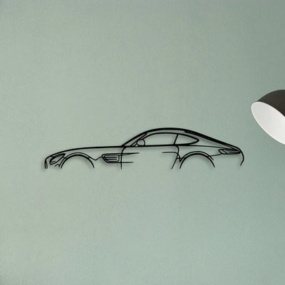 AMG GT 2018 Classic Silhouette Metal Wall Art - Tinvibe