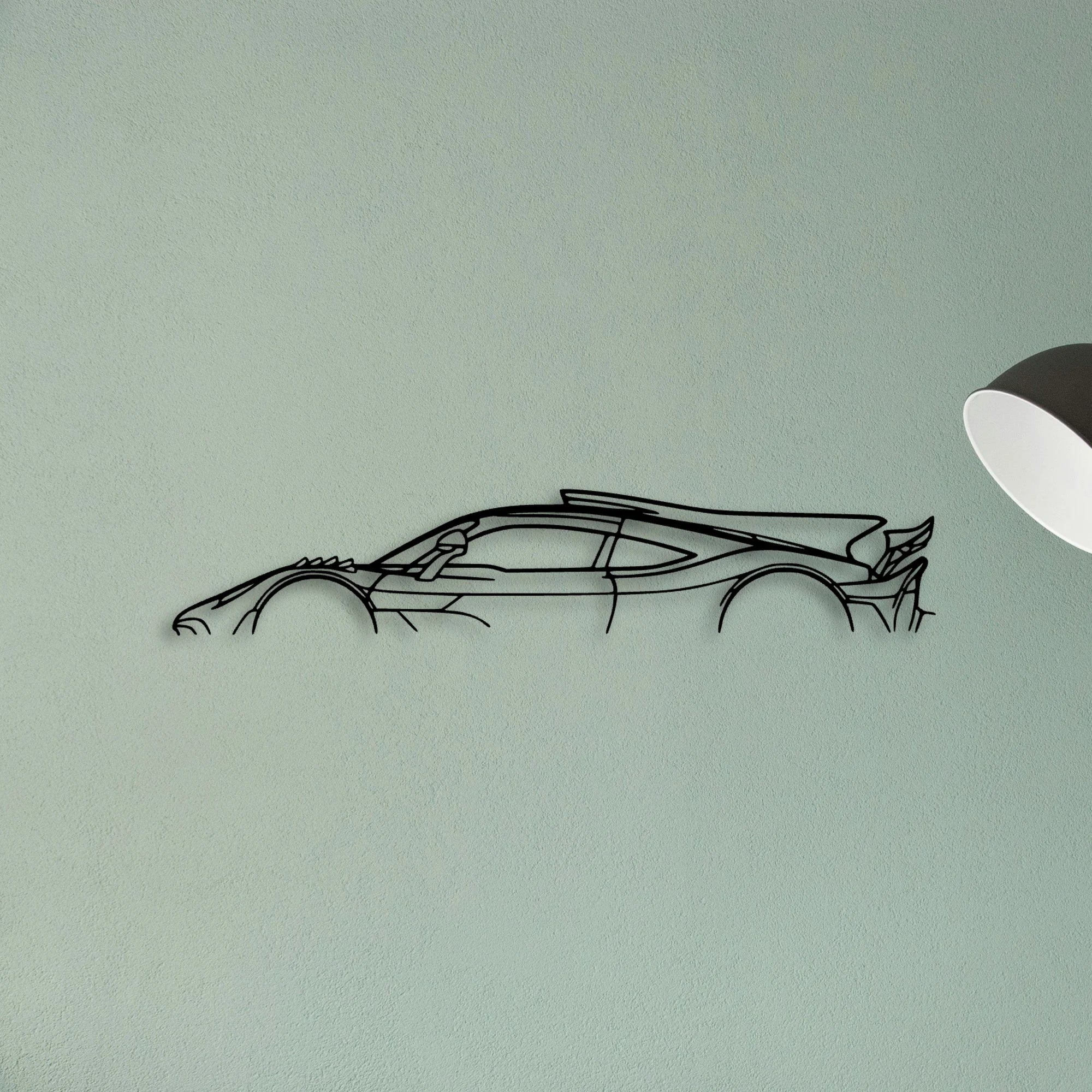 AMG ONE Classic Silhouette Metal Wall Art - Tinvibe