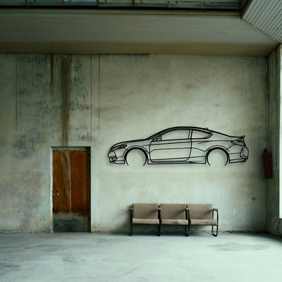 Accord Coupe 2 Classic Silhouette Metal Wall Art - Tinvibe
