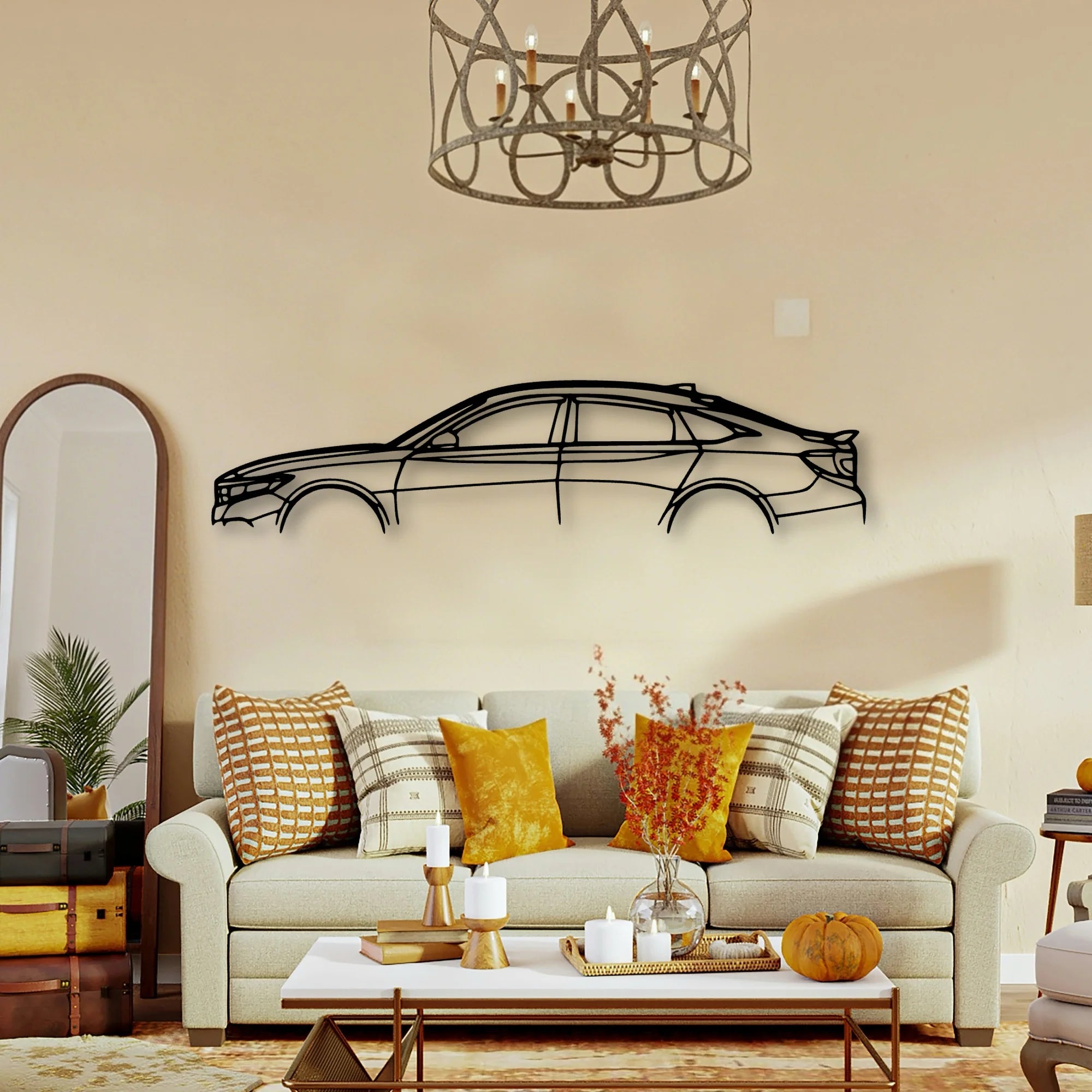Accord Sport 2020 Classic Silhouette Metal Wall Art - Tinvibe