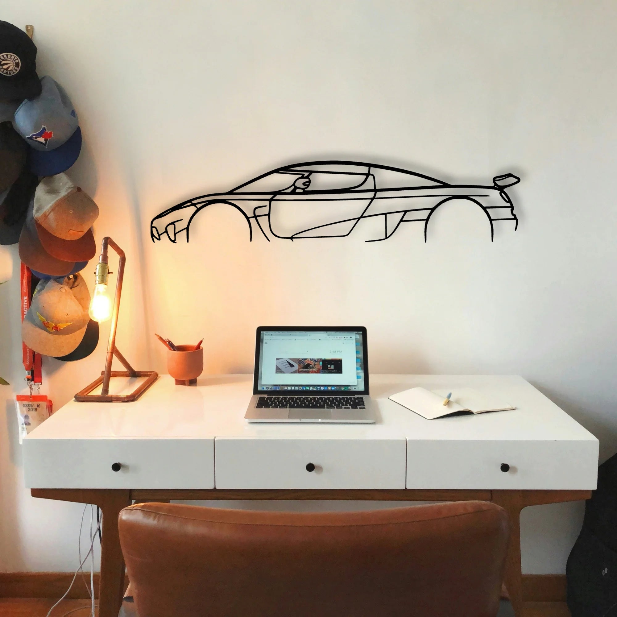 Agera R Classic Silhouette Metal Wall Art - Tinvibe