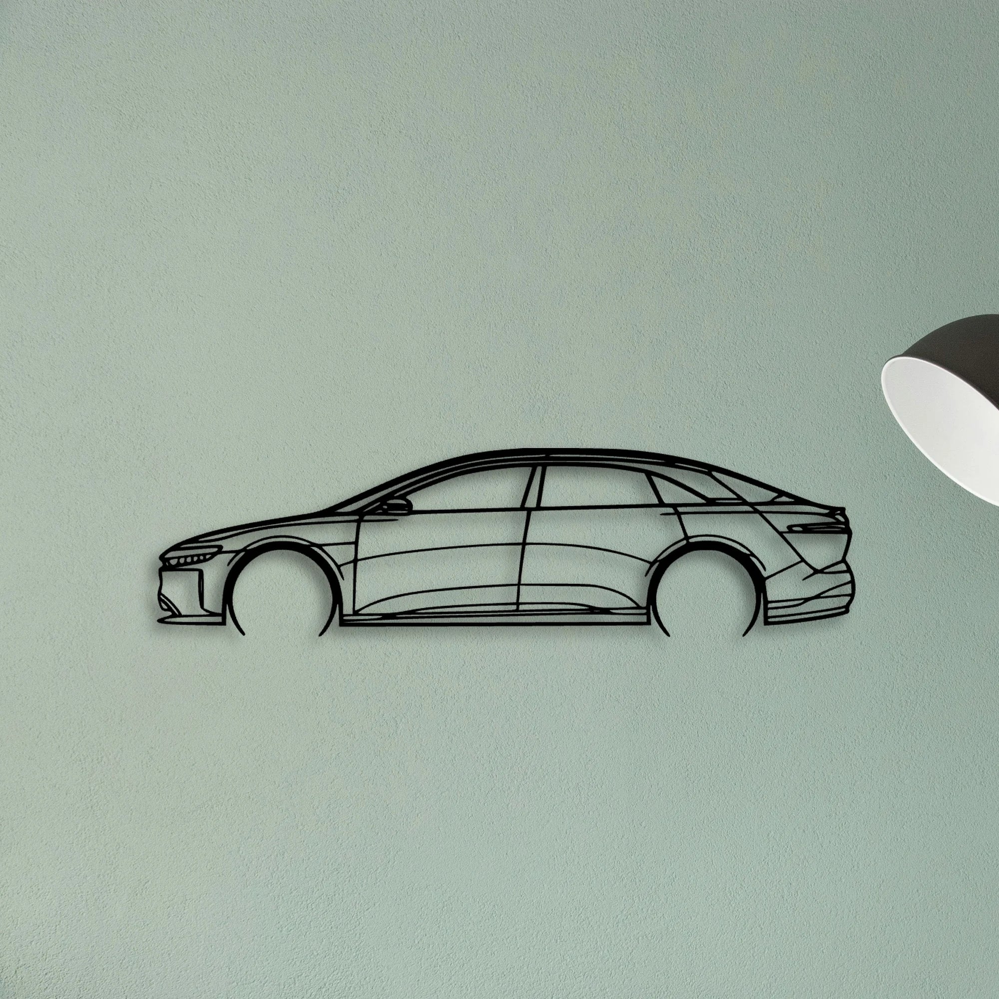AIR Grand Touring 2022 Classic Silhouette Metal Wall Art - Tinvibe