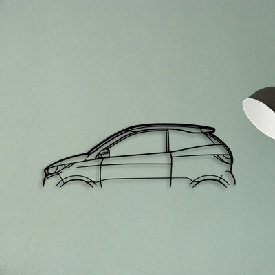 Aixam Coupe GTI Classic Silhouette Metal Wall Art - Tinvibe
