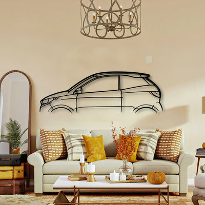 Aixam Coupe GTI Classic Silhouette Metal Wall Art - Tinvibe