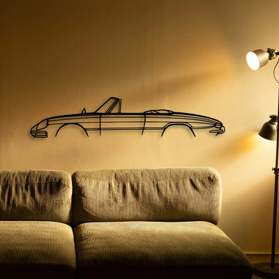 Alfa Duetto Classic Silhouette Metal Wall Art - Tinvibe