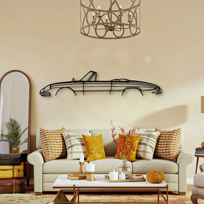 Alfa Duetto Classic Silhouette Metal Wall Art - Tinvibe