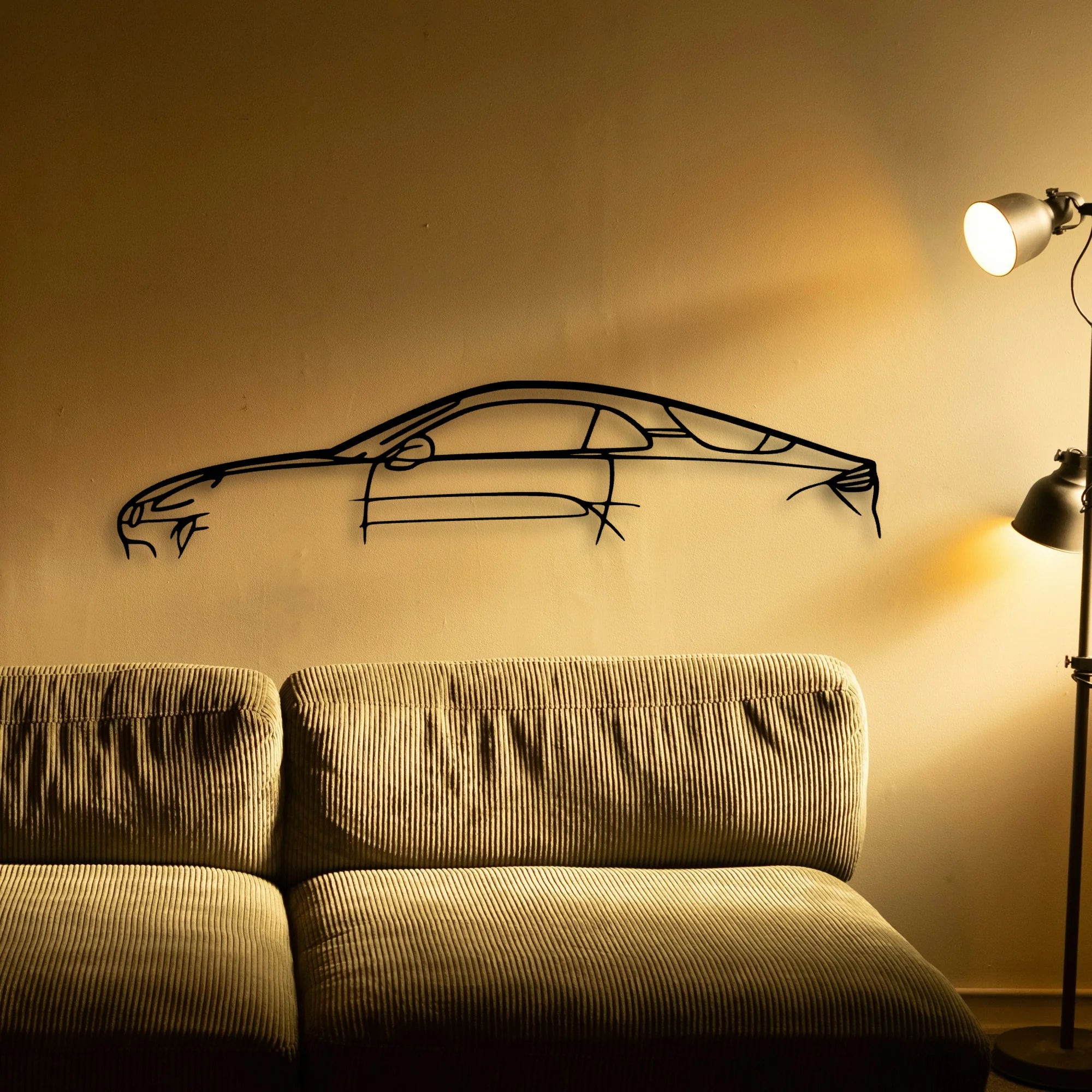 Alpine A110 Classic Silhouette Metal Wall Art - Tinvibe