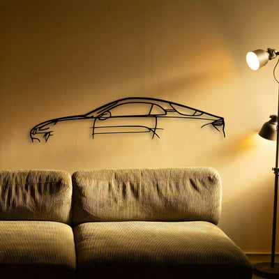 Alpine A110 Classic Silhouette Metal Wall Art - Tinvibe