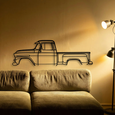 Apache 31 Classic Silhouette Metal Wall Art - Tinvibe