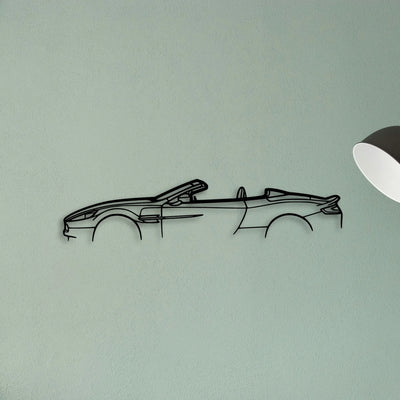 Aston Vanquish Convertible Classic Silhouette Metal Wall Art - Tinvibe
