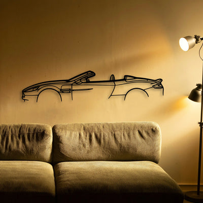 Aston Vanquish Convertible Classic Silhouette Metal Wall Art - Tinvibe