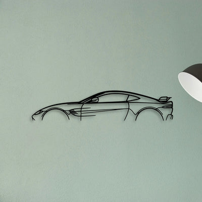 Aston Vantage F1 Edition Classic Silhouette Metal Wall Art - Tinvibe