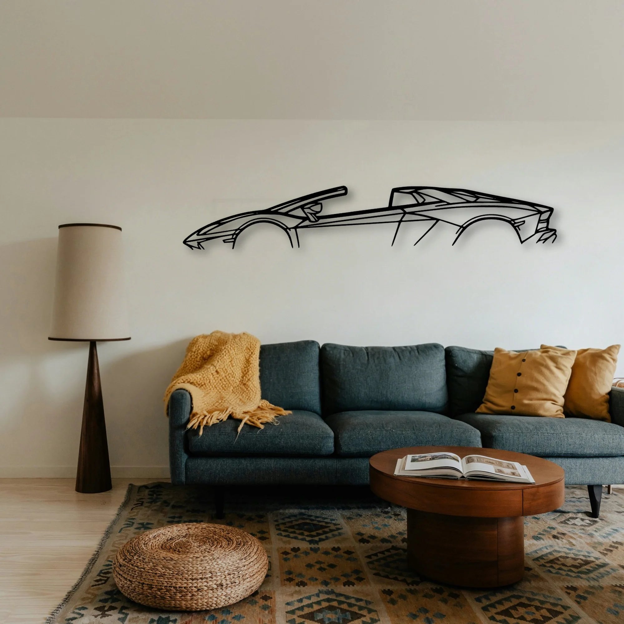 Aventador Roadster 2019 Classic Silhouette Metal Wall Art - Tinvibe