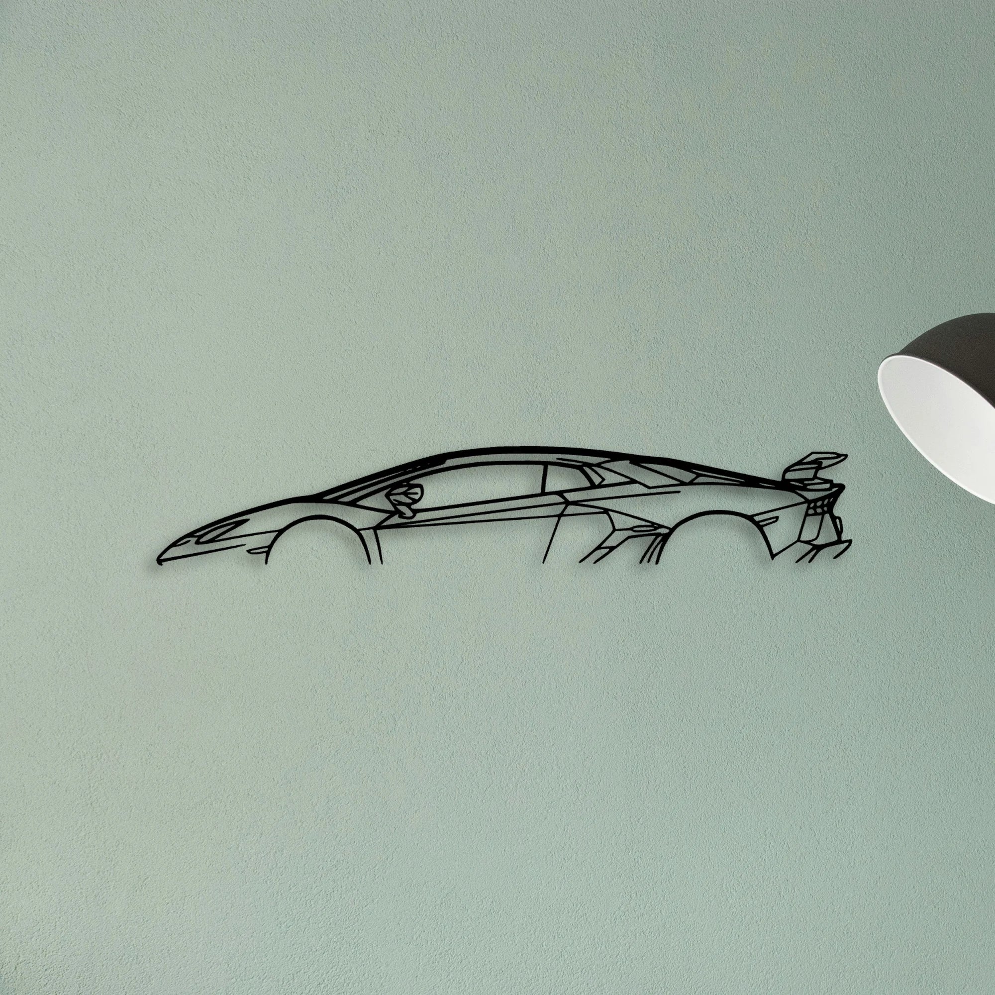 Aventador SVJ Classic Silhouette Metal Wall Art - Tinvibe