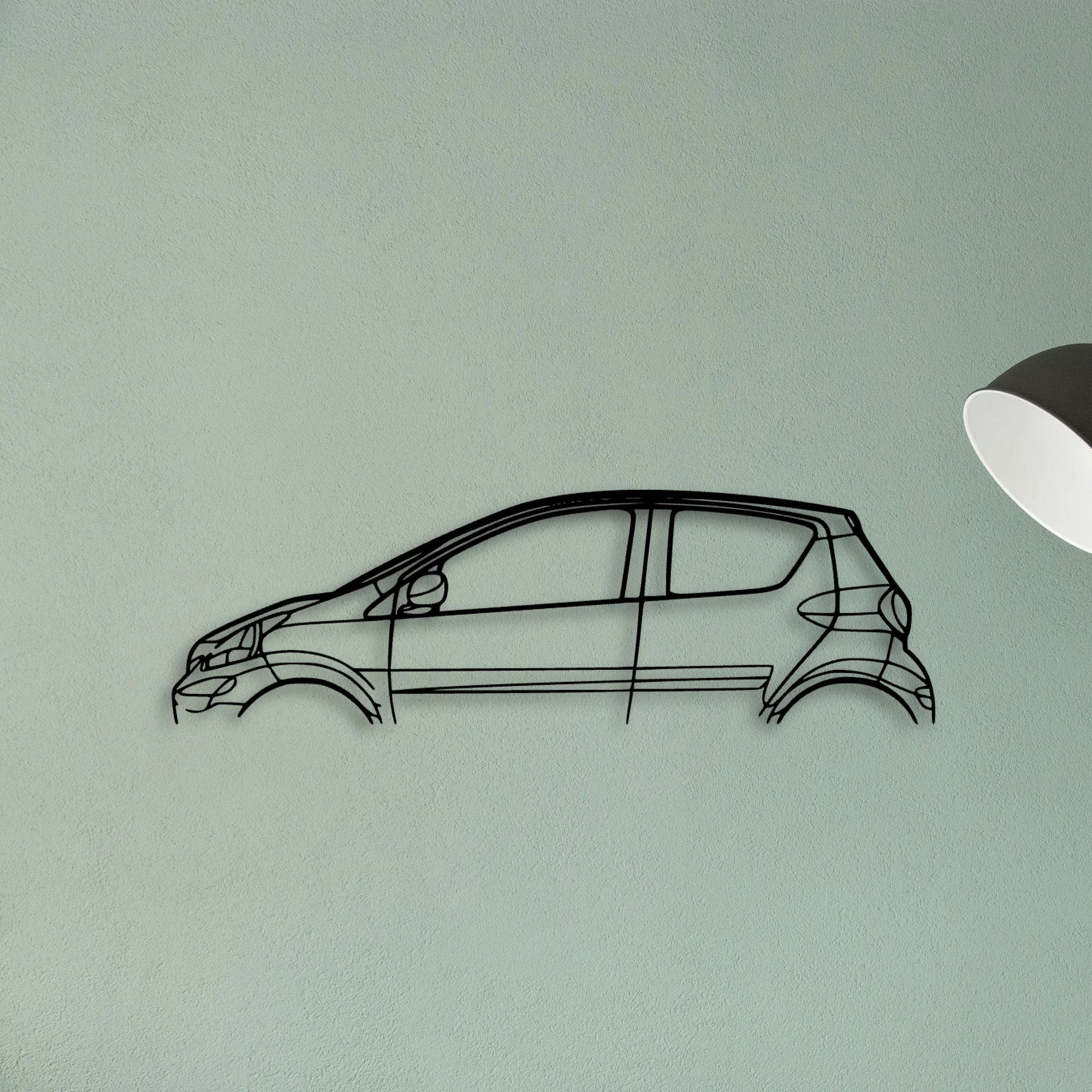 Aygo 2012 Classic Silhouette Metal Wall Art - Tinvibe