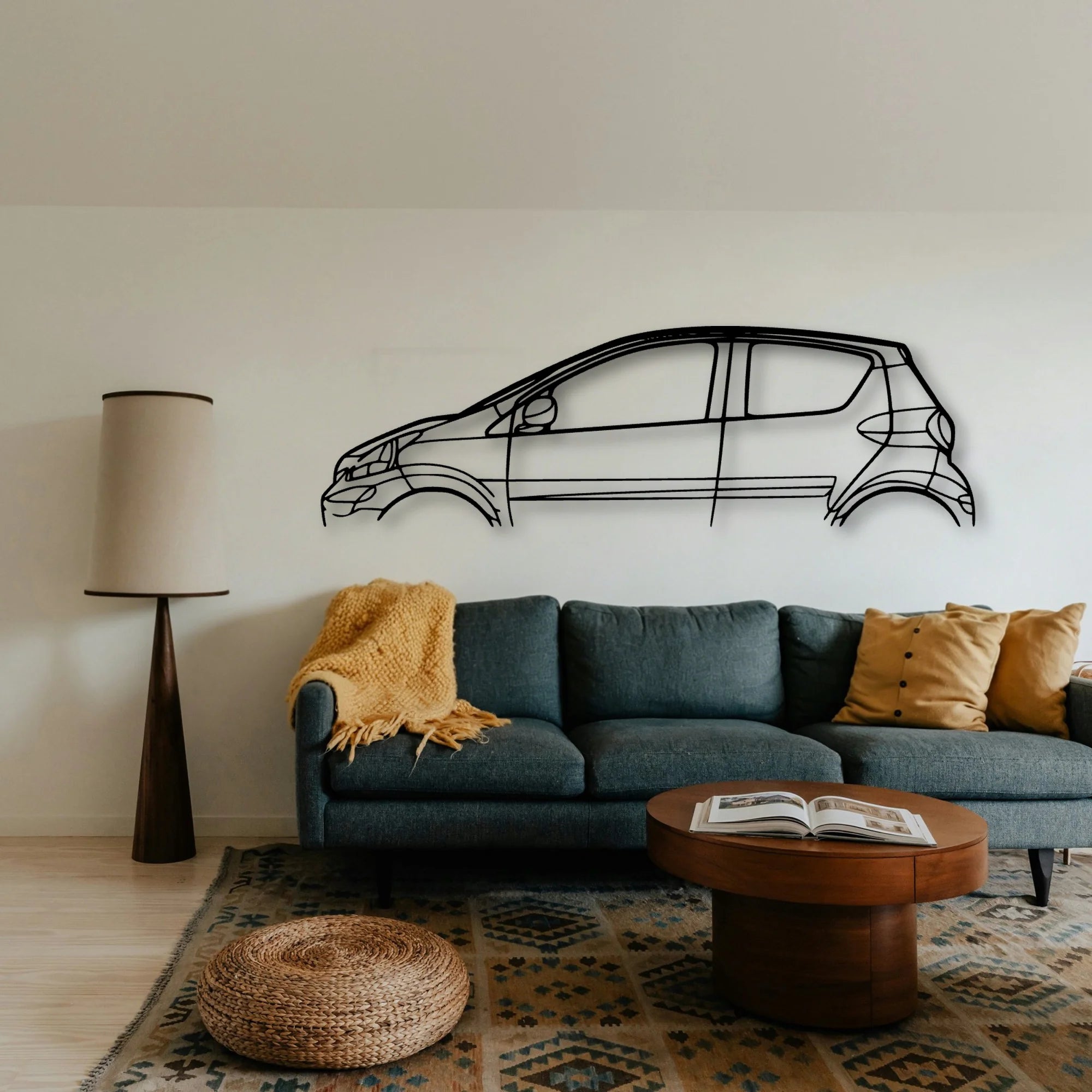 Aygo 2012 Classic Silhouette Metal Wall Art - Tinvibe