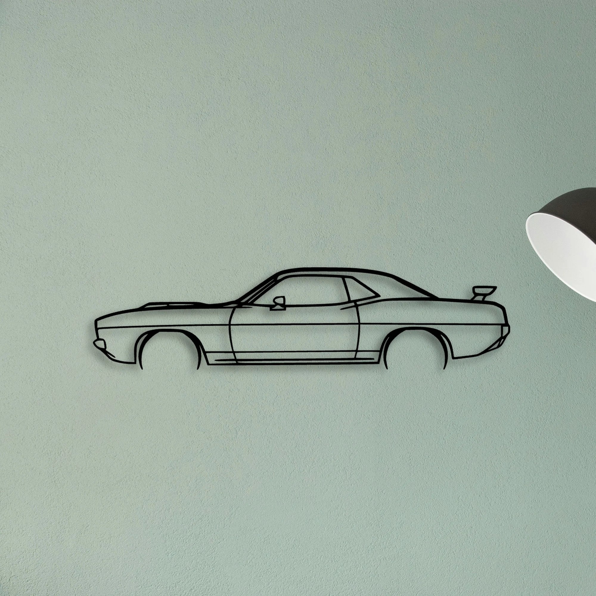 Barracuda 1974 Classic Silhouette Metal Wall Art - Tinvibe