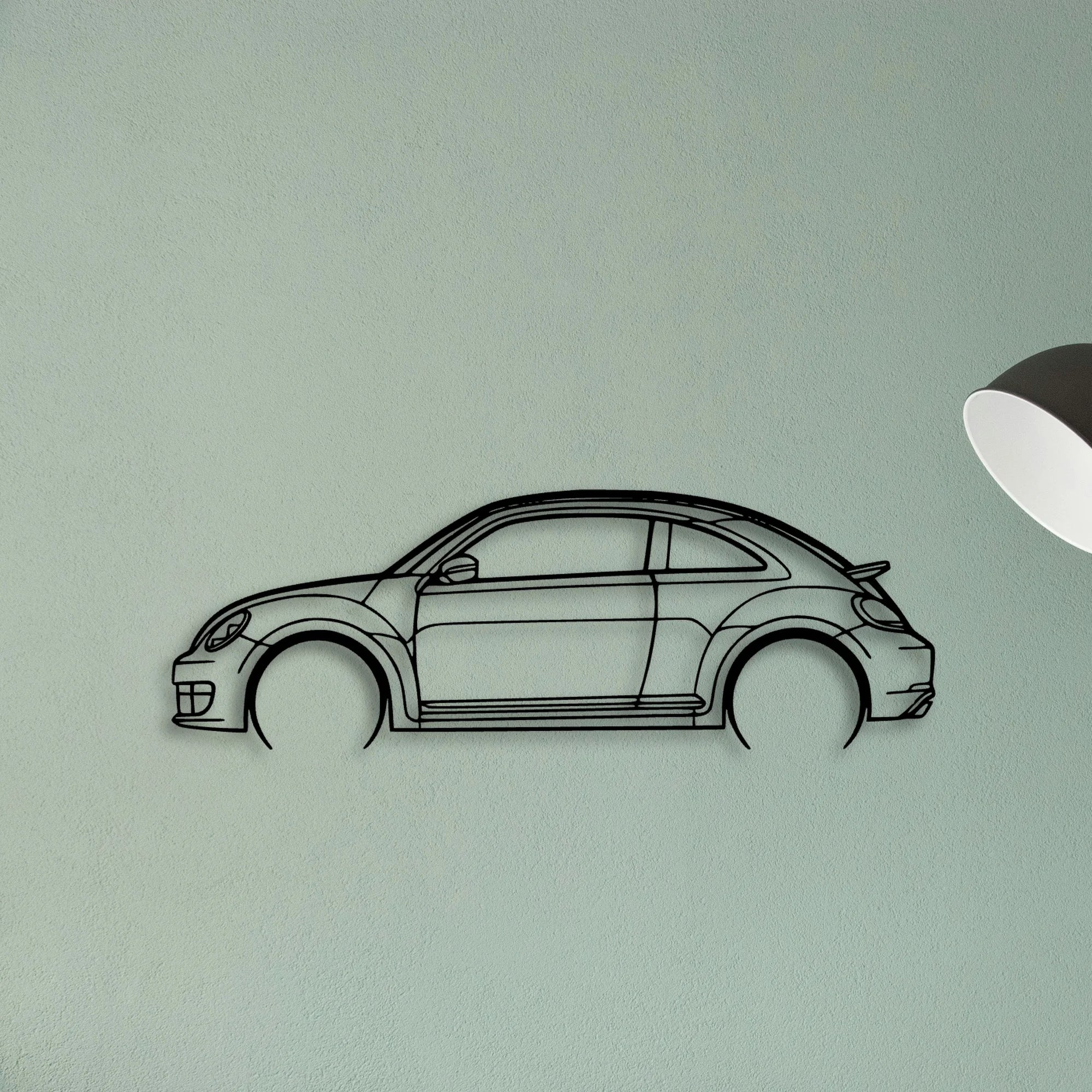 Beetle 2013 Classic Silhouette Metal Wall Art - Tinvibe
