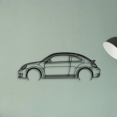 Beetle 2013 Classic Silhouette Metal Wall Art - Tinvibe