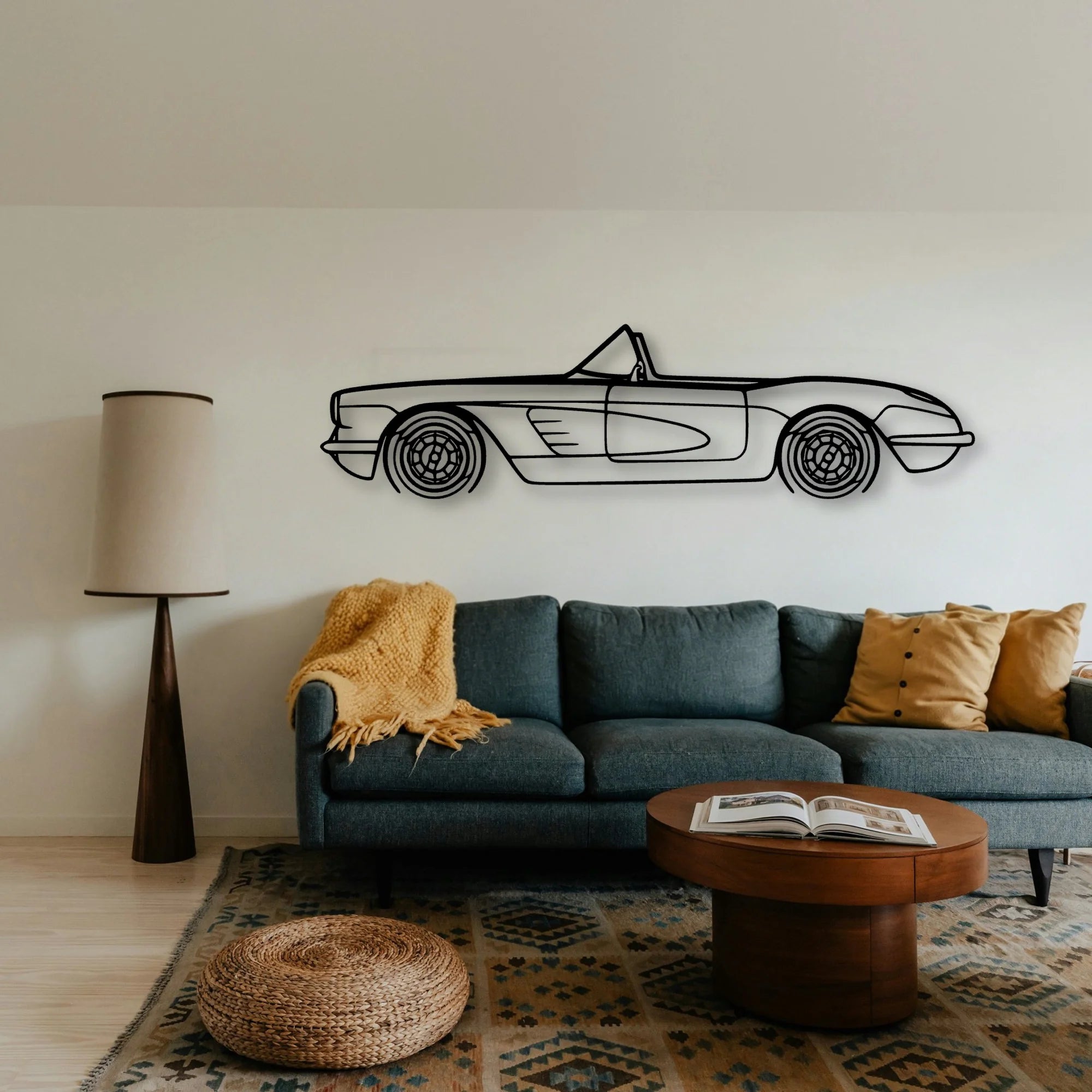 C1 1960 Classic Silhouette Metal Wall Art - Tinvibe