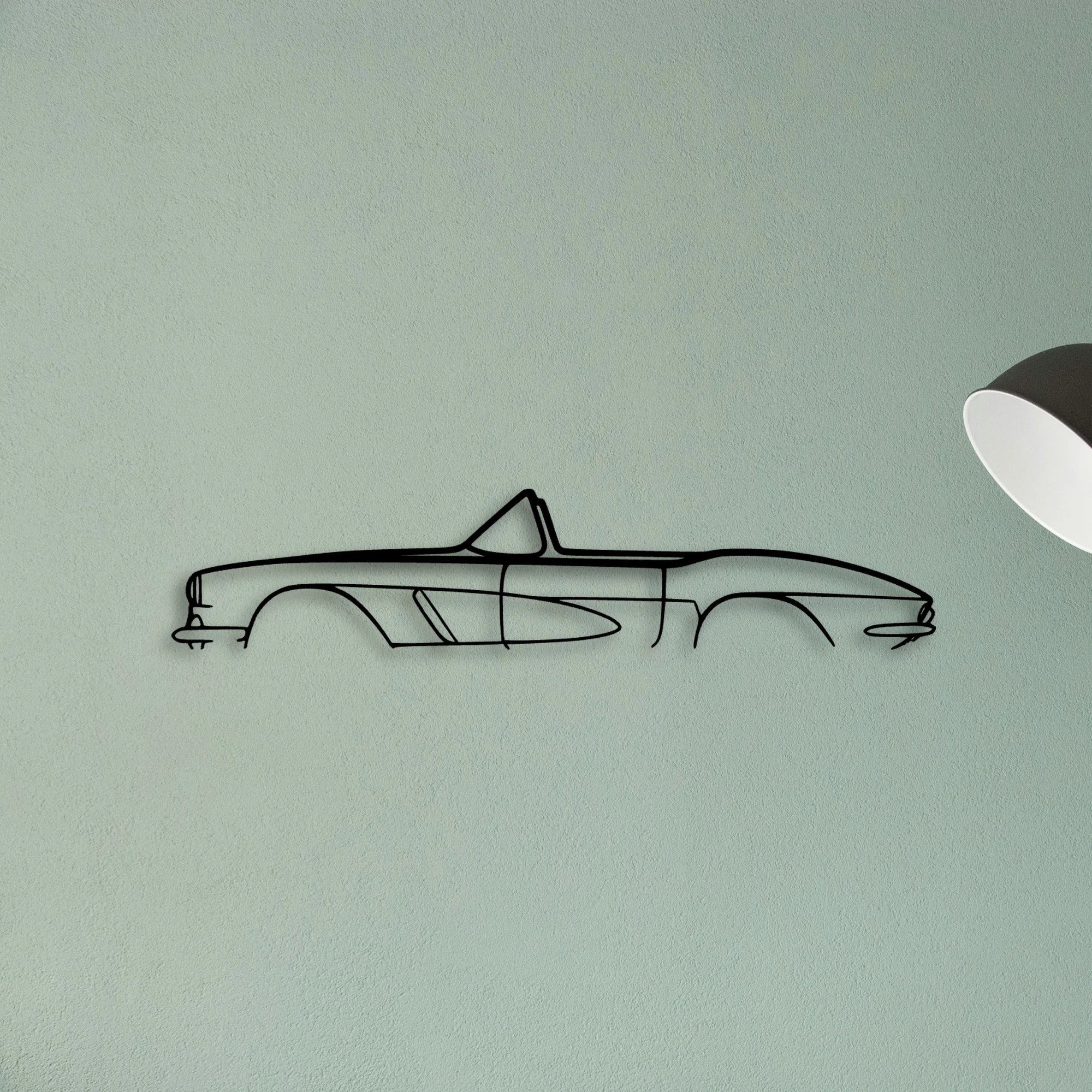 C1 1962 Classic Silhouette Metal Wall Art - Tinvibe