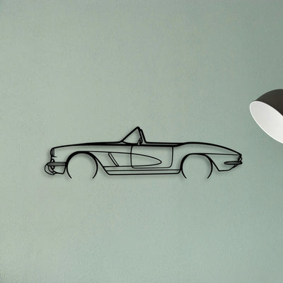 C1 Cabrio Classic Silhouette Metal Wall Art - Tinvibe