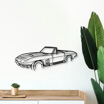 C2 Angle 2 Classic Silhouette Metal Wall Art - Tinvibe
